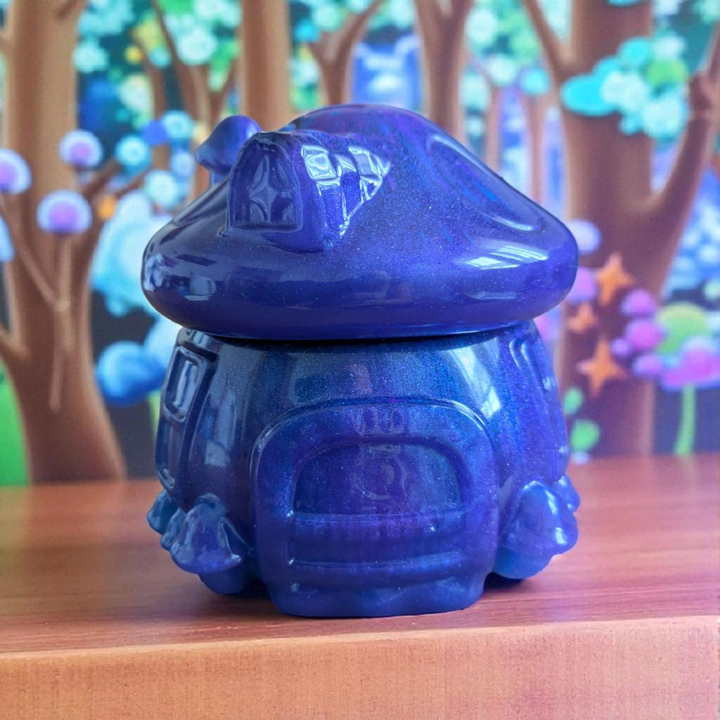 Magisches Pilzhaus aus Resin – Handgemachte Fantasy Deko mit Versteck