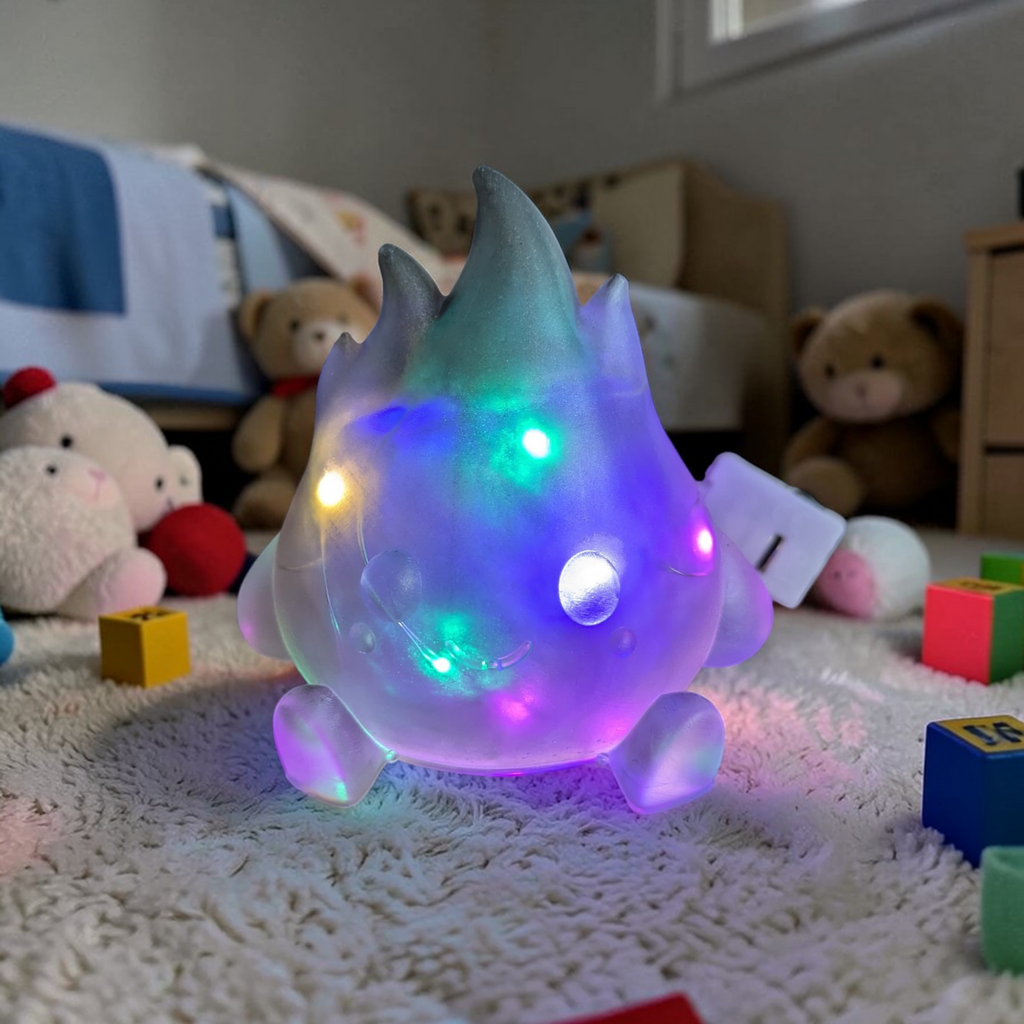 GlowFlame – Leuchtendes Flammenmännchen aus Epoxidharz