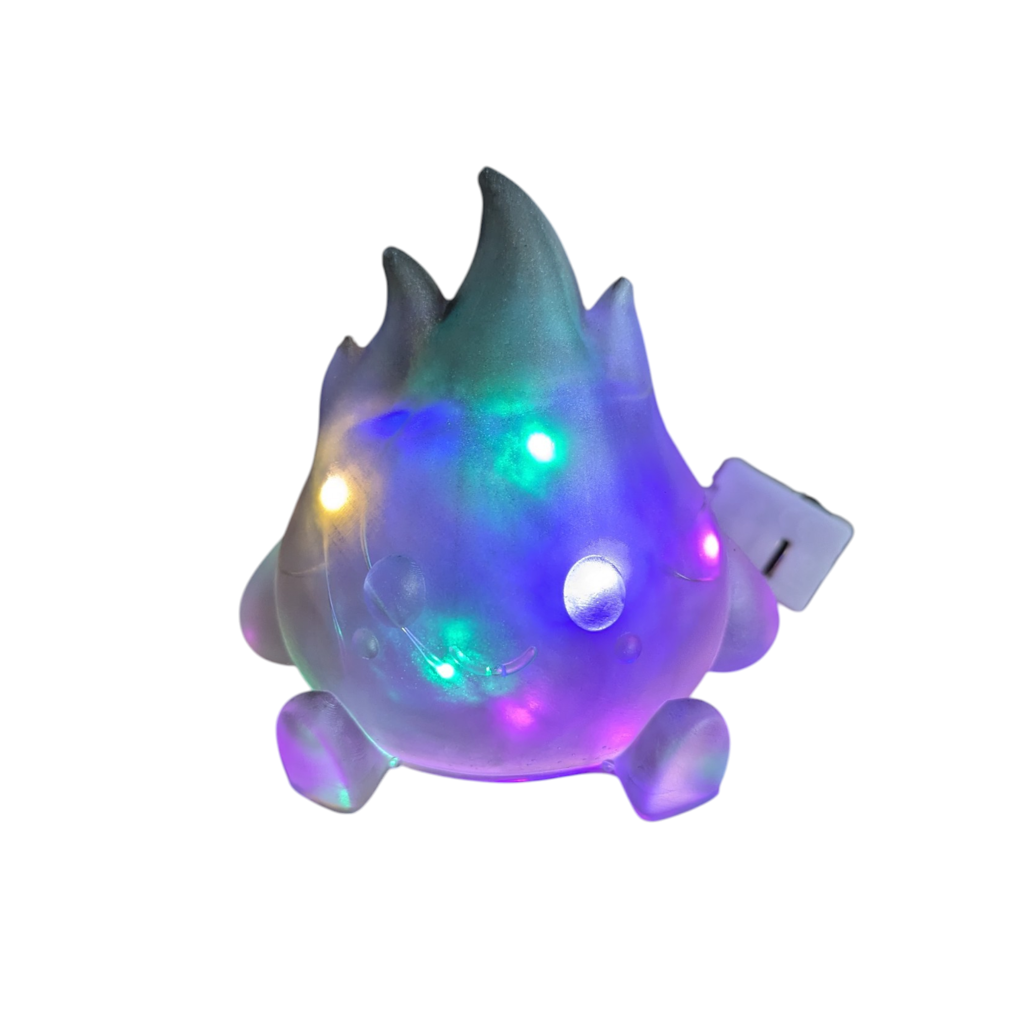 GlowFlame – Leuchtendes Flammenmännchen aus Epoxidharz