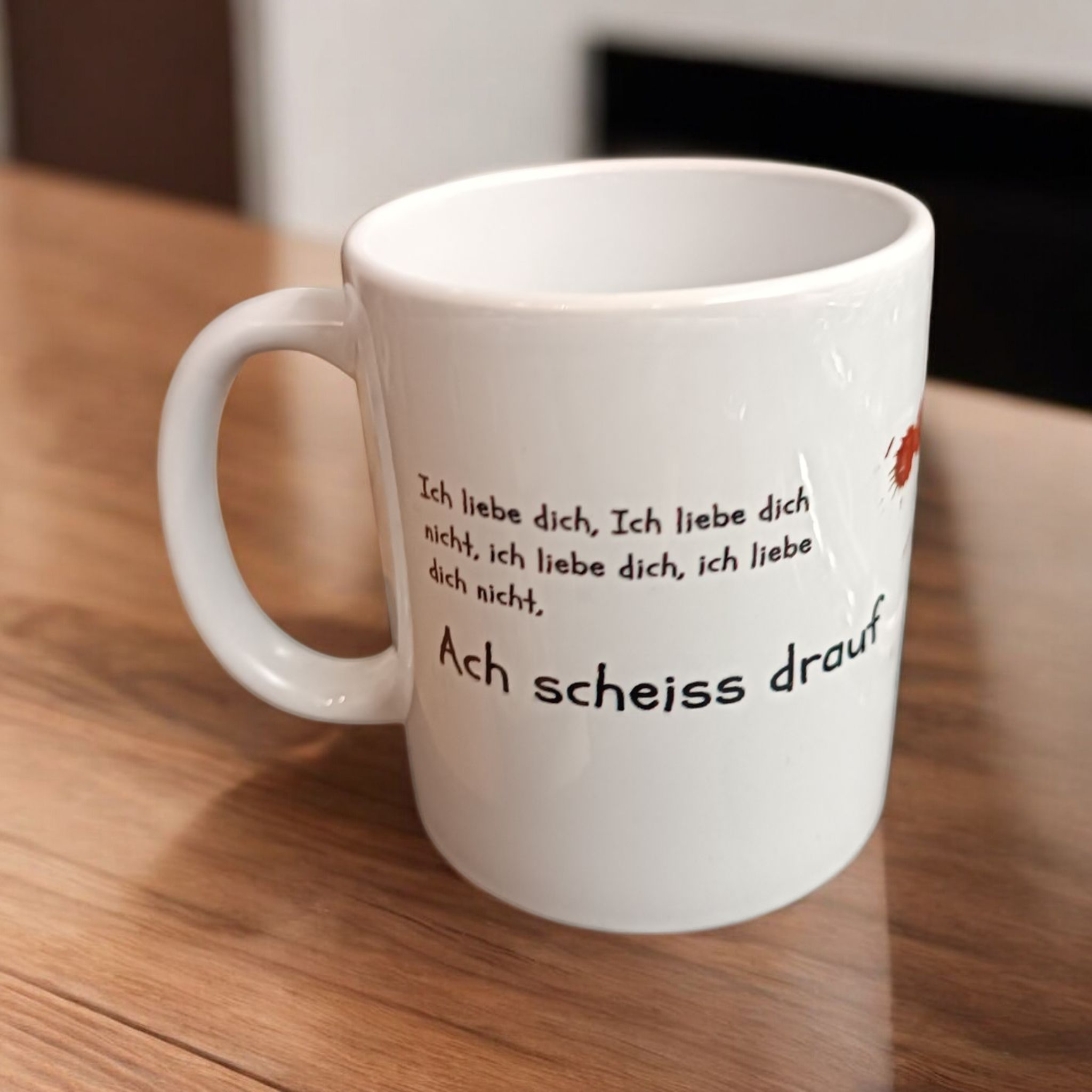 Tasse „Ach scheiss drauf – ich bleib lieber bei Kaffee“
