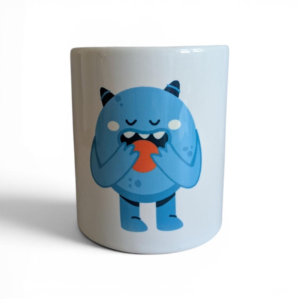Süße Monster Keramik Spardose „Ich habe Hunger“ – Witziges Geschenk
