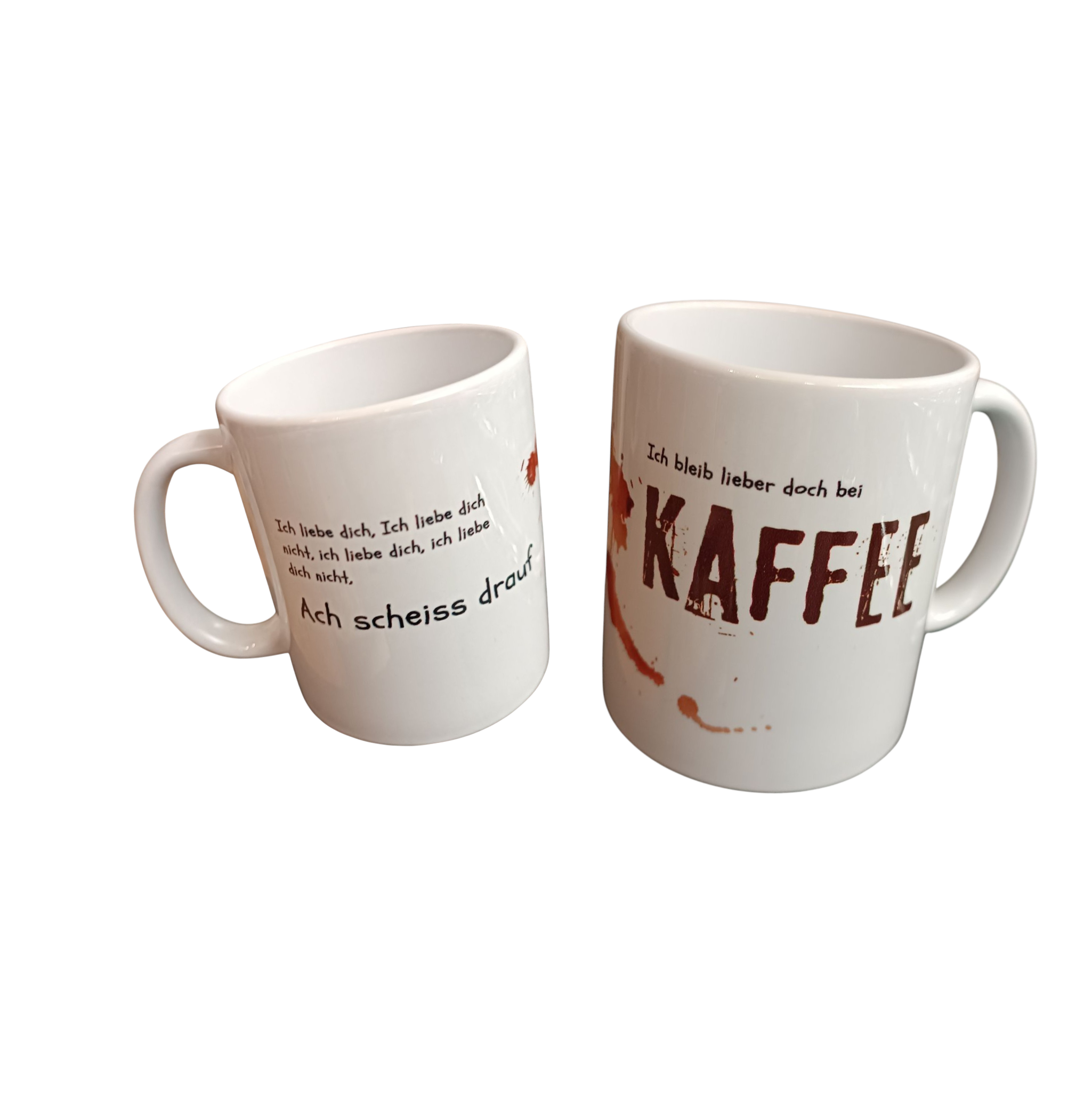 Tasse „Ach scheiss drauf – ich bleib lieber bei Kaffee“