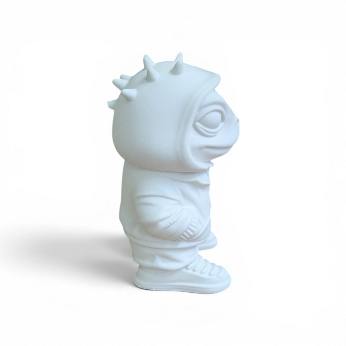 Raysin Eidechse Figur – Handgegossene Dekofigur – Niedliche Eidechsen-Deko im Hoodie