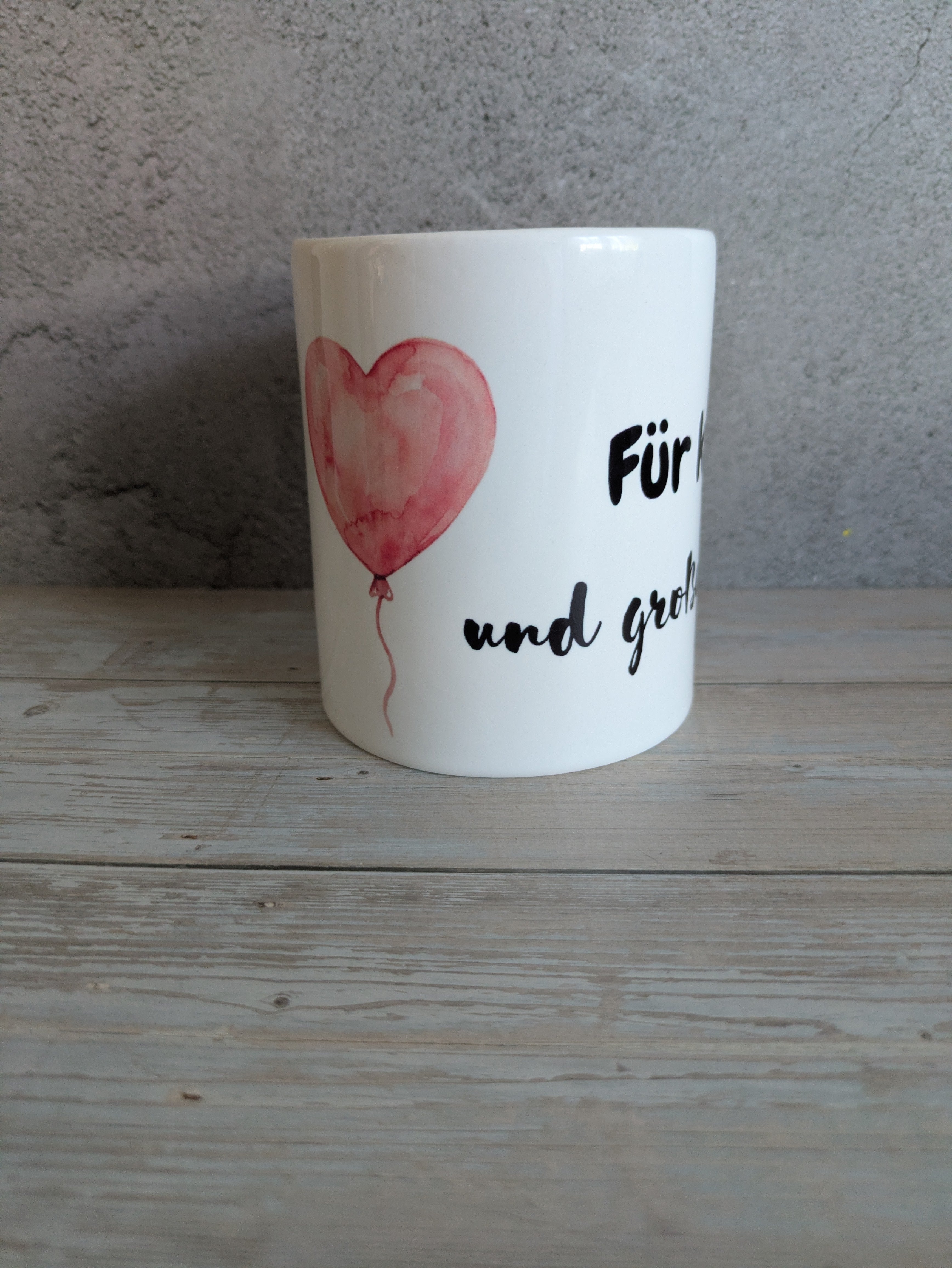 Spardose mit Spruch & Herzballons – Stilvolle Sparbox für Wünsche und Träume