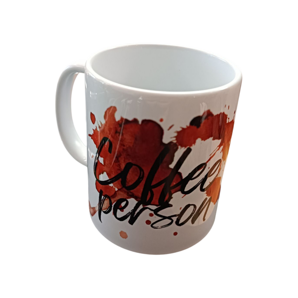 Tasse „Coffee Person“ – handdesignt & eingebrann
